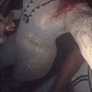 One piece Jeweled Bodysuit